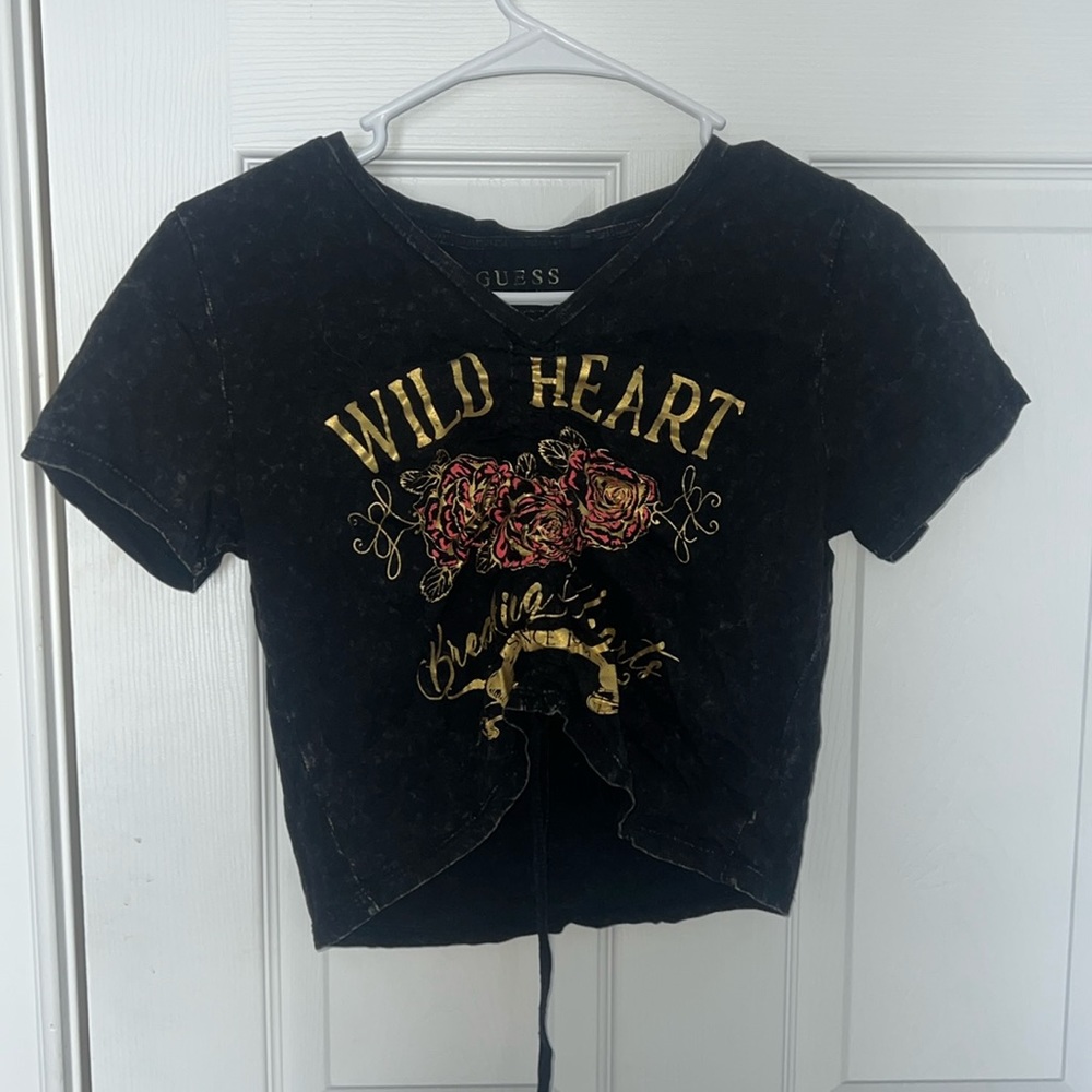 Black crop top